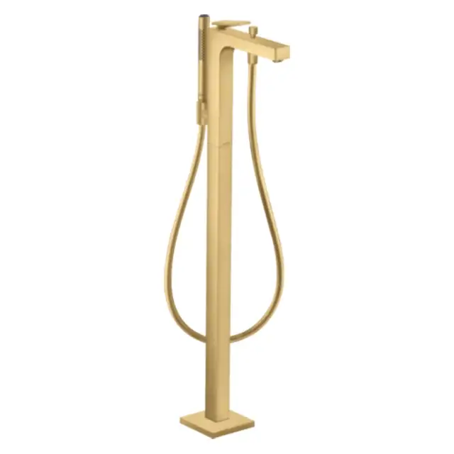 Axor Citterio Смеситель для ванны напольный, однорыч., с рычаговой рукояткой, цвет: шлиф. золото 39471250