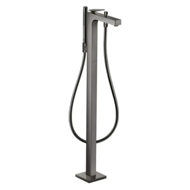 Axor Citterio Смеситель для ванны напольный, с рычаговой рукояткой, цвет: полированный черный хром 39440330