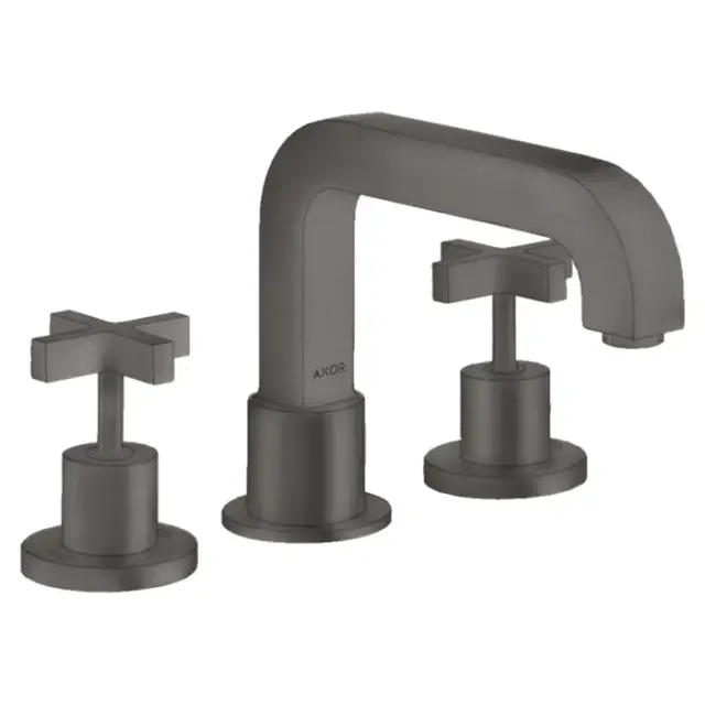 Axor Citterio Смеситель на борт ванны, на 3 отв., внешняя часть, цвет: шлифованный черный хром 39436340