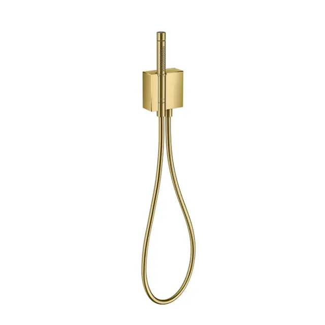 Axor Edge Душевой гарнитур: ручной душ 2 режима, держатель, шланг, цвет: полированное золото 46520990
