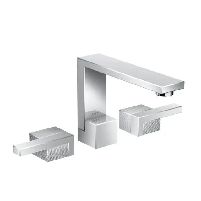 Axor Edge Смеситель для раковины двухвентильный на 3 отверстия с донным клапаном, цвет: хром 46051000