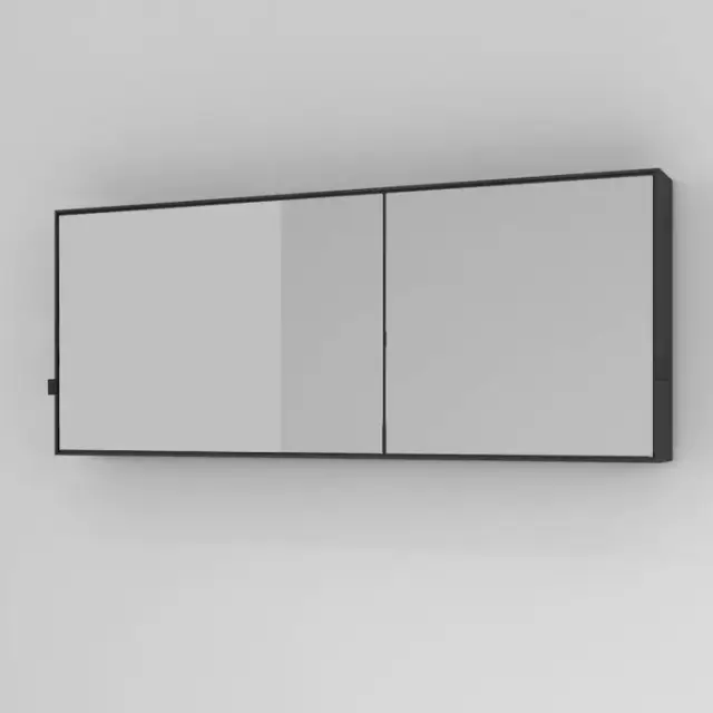 Cielo Simple Box Зеркало 110x45xh12 см, цвет: матовый черный SPSBNM