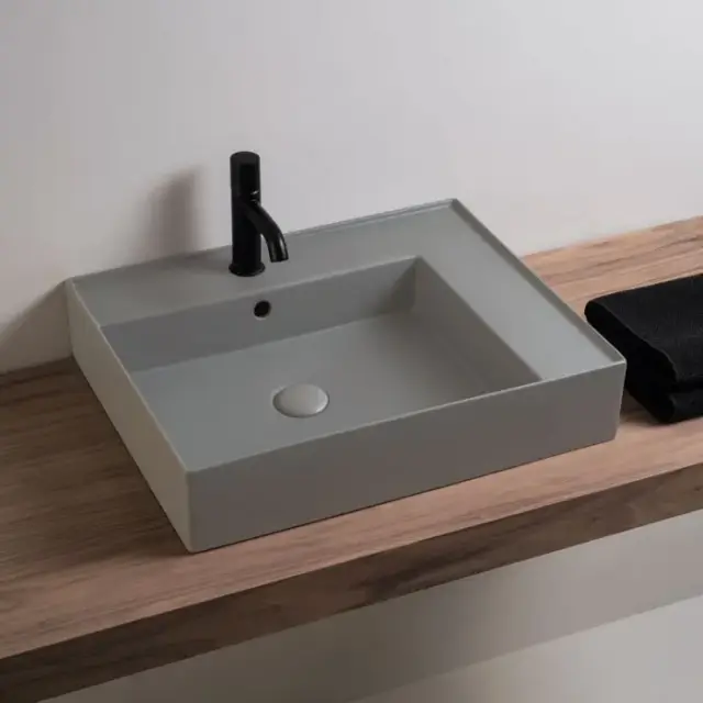 Cielo Enjoy Раковина подвесная 50х48хh12,5 см, цвет: серый EJLA50BR