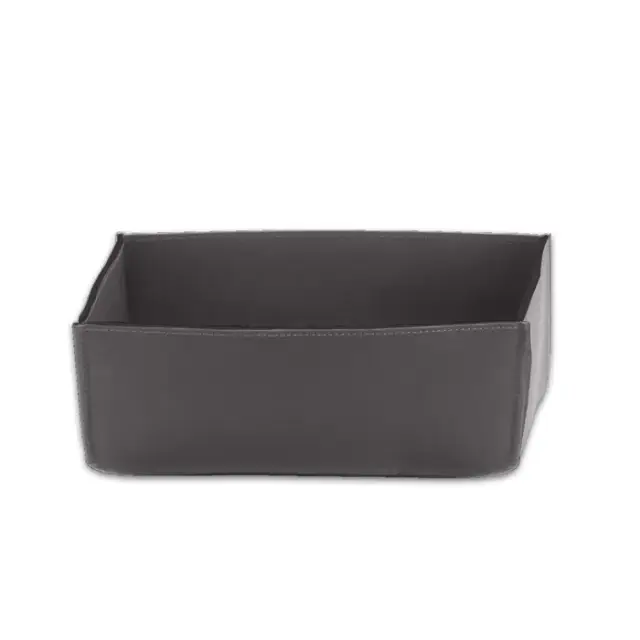 Decor Walther Nappa Контейнер для хранения, 25x17 см, натуральная кожа, цвет: дымчато-серый 0938593