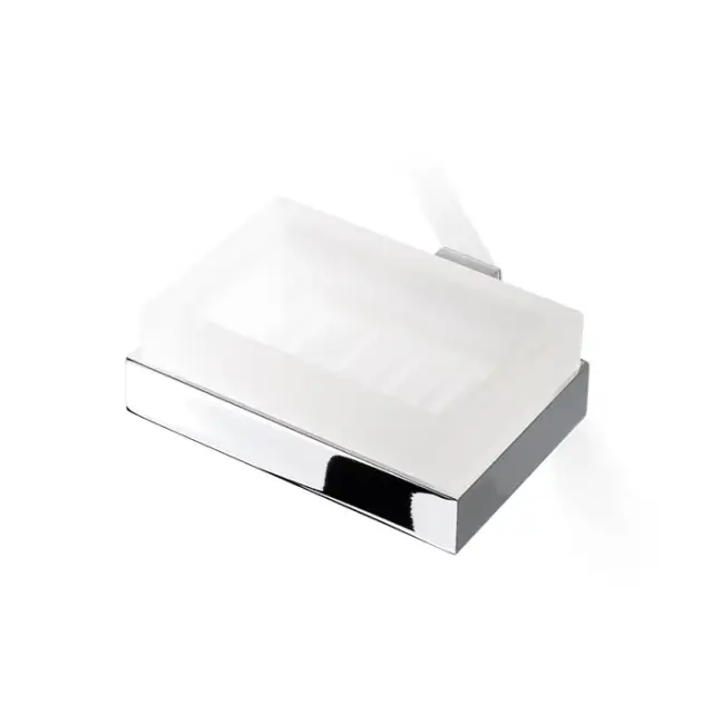 Decor Walther Corner WSS Мыльница со стеклянной чашей, подвесная, цвет: хром 0561800