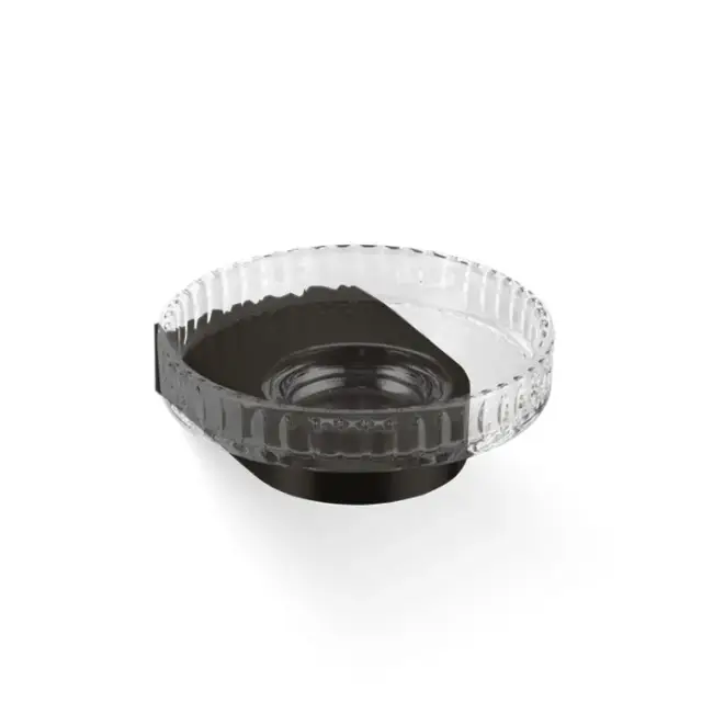 Decor Walther Century WSS Мыльница подвесная, граненое стекло, цвет черный матовый 0586860