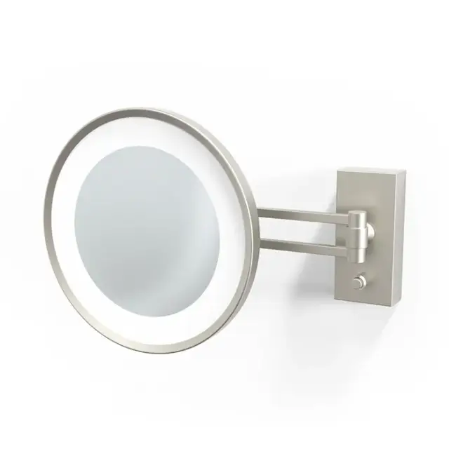 Decor Walther BS 36/V LED Косметическое зеркало 22 см, подвесное, цвет никель сатин. 0122234