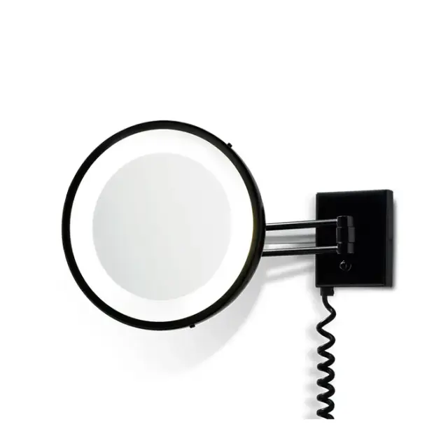 Decor Walther BS 25 PL Косметическое зеркало 22 см, подвесное, увел. 3x, цвет черный 0106860