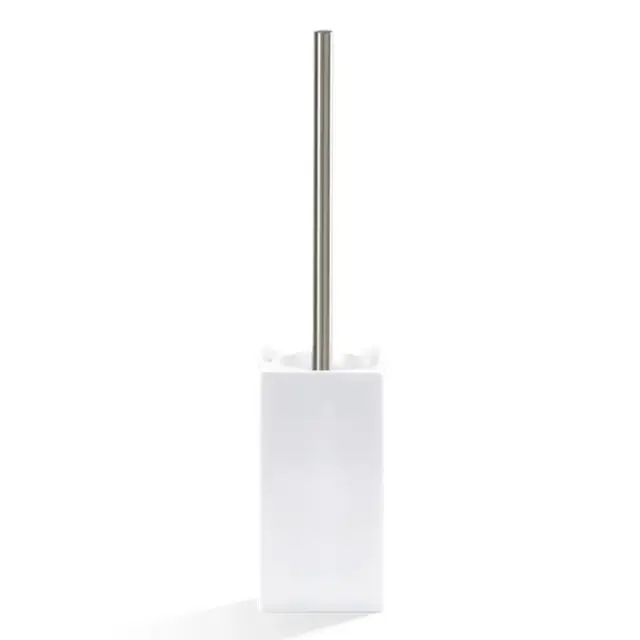 Decor Walther Porzellan DW 6200 Ершик для унитаза напольный с керамич. колбой, цвет: никель сатин. 0805234