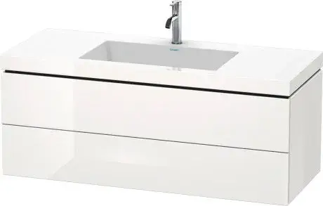 Duravit L-Cube Тумба с раковиной подвесная и 2-мя ящиками 120x48x50h см, цвет: белый LC6929N1818
