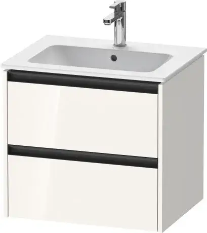 Duravit Ketho.2 Тумба под раковину с 2-мя ящ. 61x48x55h см, цвет: белый глянц. K25262022220000
