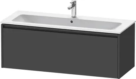 Duravit Ketho.2 Тумба под раковину с 1-им ящ. 121x48x44h см, цвет: графит мат. K25065049490000