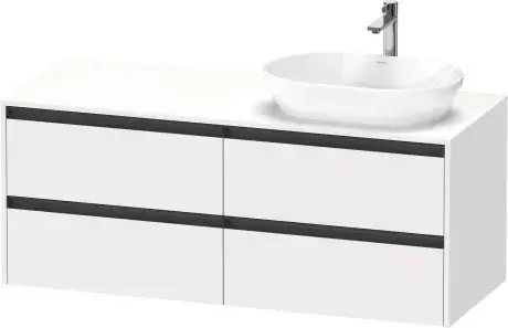 Duravit Ketho.2 Тумба под раковину 140x55x56,8h см, цвет: Gres Pietra Grey Opaco K24898R18180000
