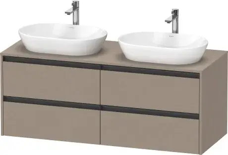 Duravit Ketho.2 Тумба под две раковины с 4-мя ящ. 140x55x56,8h см, цвет: лен K24898B75750000