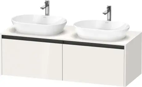 Duravit Ketho.2 Тумба под раковину справа 140x55x45,9h см, цвет: белый глянц. K24888R22220000