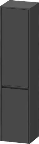 Duravit Ketho.2 Шкаф подвесной 40х36х176h см, цвет: графит матовый K21329L49490000