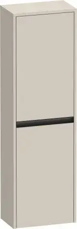 Duravit Ketho.2 Шкаф подвесной 40х24х132h см, цвет: серо-коричневый матовый K21319R83830000