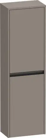 Duravit Ketho.2 Шкаф подвесной 40х24х132h см, цвет: базальт матовый K21319R43430000