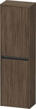 Duravit Ketho.2 Шкаф подвесной 40х24х132h см, цвет: орех темный K21319L21210000
