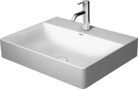 Duravit DuraSquare Раковина подвесная прямоугольная с 1 отв 60x47x14,5h см, цвет: белый 23536000411