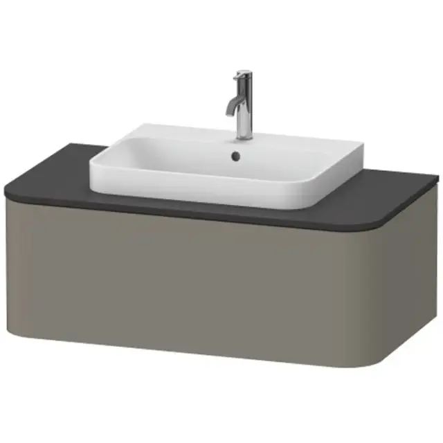 Duravit Happy D.2 Plus Тумба подвесная 35,4x100xh48 cм, цвет stone grey satin matt HP493109292
