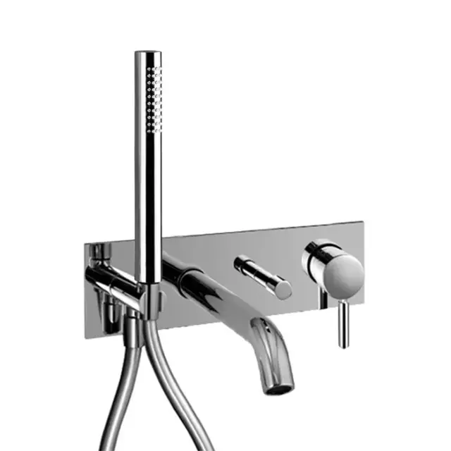 Fantini Nostromo Смеситель для ванны, встраиваемый, цвет нерж. сталь 50 93 E321B