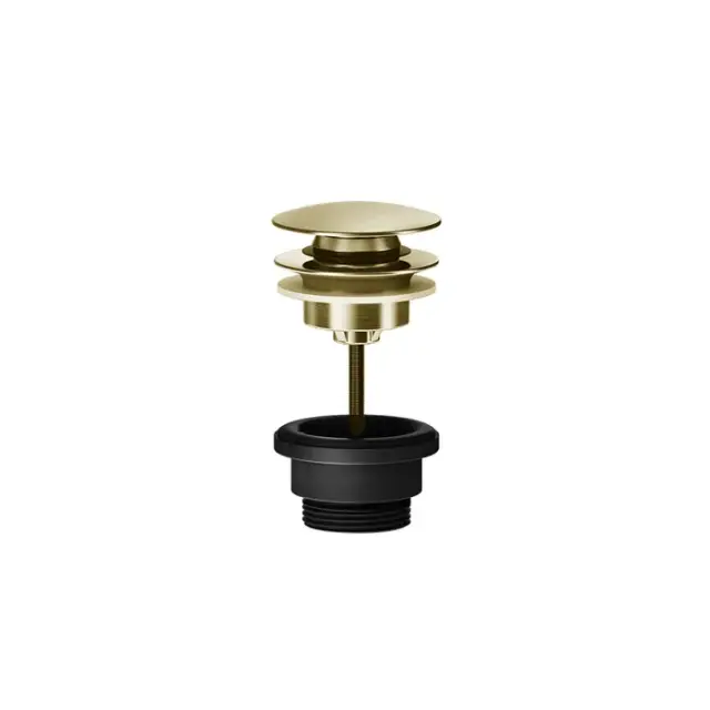 Gessi 316 Total Look Донный клапан нажимной Stop&Go, универсальный, цвет: brushed brass PVD 54599#727