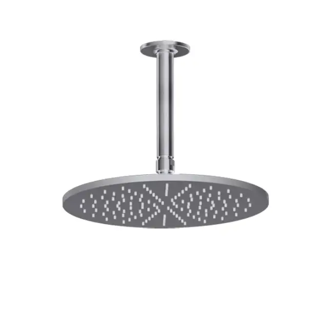 Gessi Inciso Верхний душ 30 см 1 вид струи, кронштейн потолочный 26,6 см, цвет: finox brushed nickel 58252#149