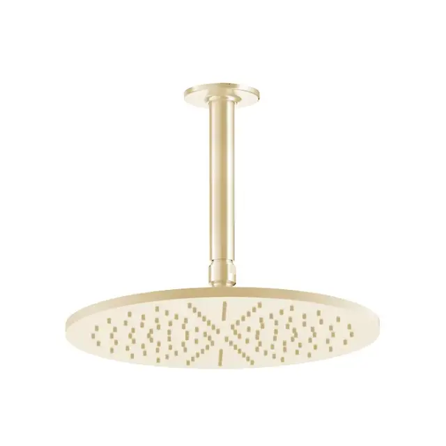 Gessi Inciso Верхний душ 30 см 1 вид струи, кронштейн потолочный высота под заказ, цвет: gold PVD 58250#246