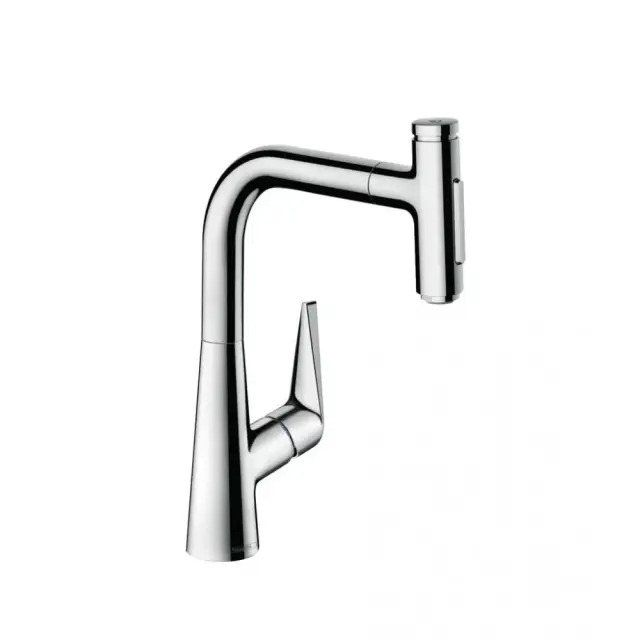 Hansgrohe Talis Select M51 Смеситель для кухонной мойки однорычажный 220, с выд. изливом, цвет: хром 72824000