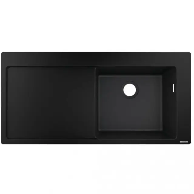 Hansgrohe S51 Кухонная мойка встраиваемая сверху 1 чаша 105x51 см, цвет: черный графит 43314170