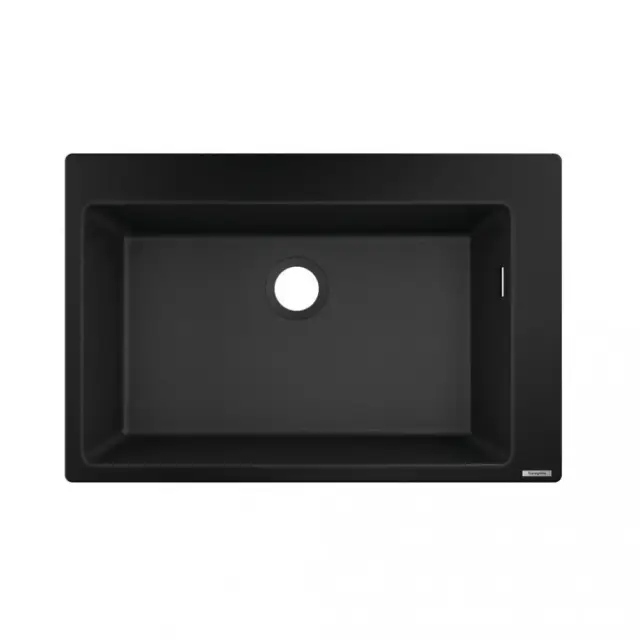 Hansgrohe S51 Кухонная мойка встраиваемая сверху 1 чаша 77x51 см, цвет: черный графит 43313170