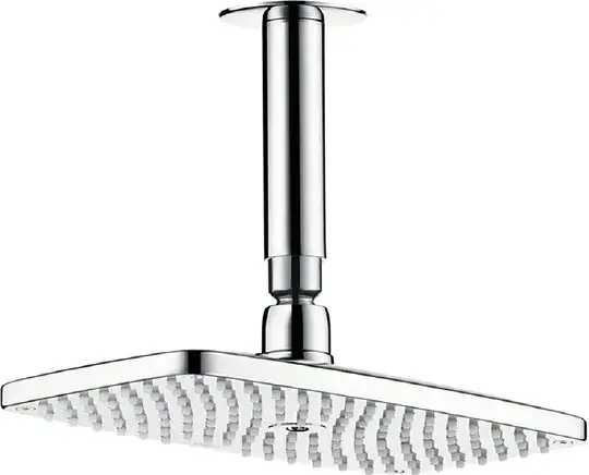 Hansgrohe Raindance E Верхний душ 25x15 см, 1 вид струи, кронштейн потолочный 10 см, цвет: хром 27380000