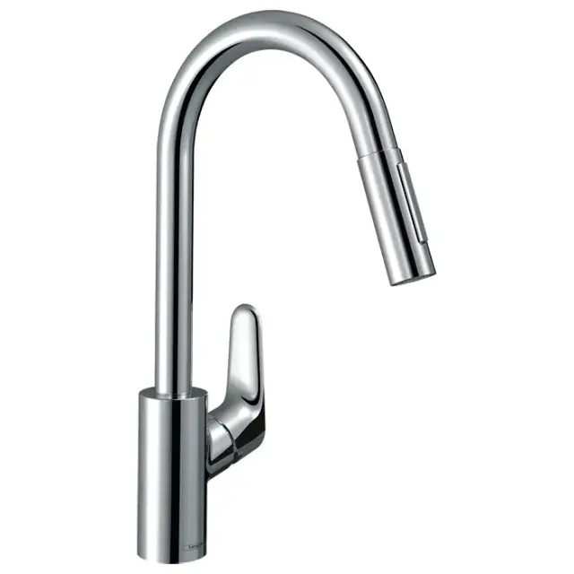 Hansgrohe Focus M41 Смеситель для кухонной мойки однорычажный 240 EcoSmart, с выдв. изл. цвет: хром 31833000
