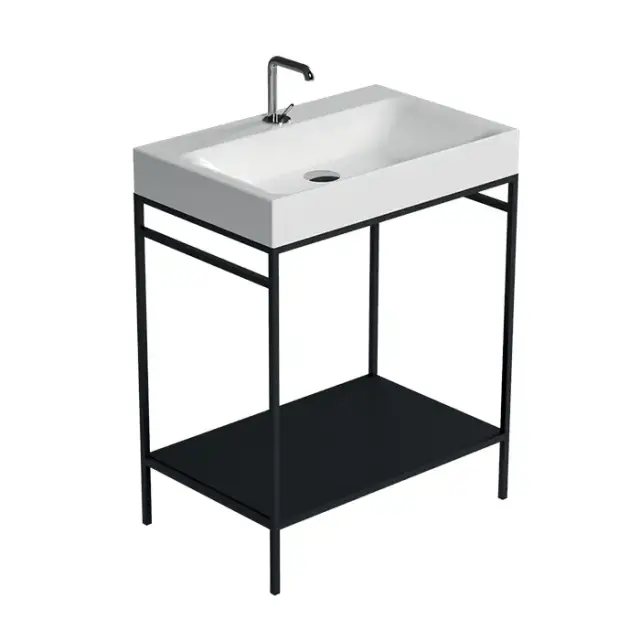 Kerasan Cento Раковина подвесная 80x45 см, с 1 отвер. под смеситель, без перелива, цвет: Grigio matt 353359*1 Grigio matt