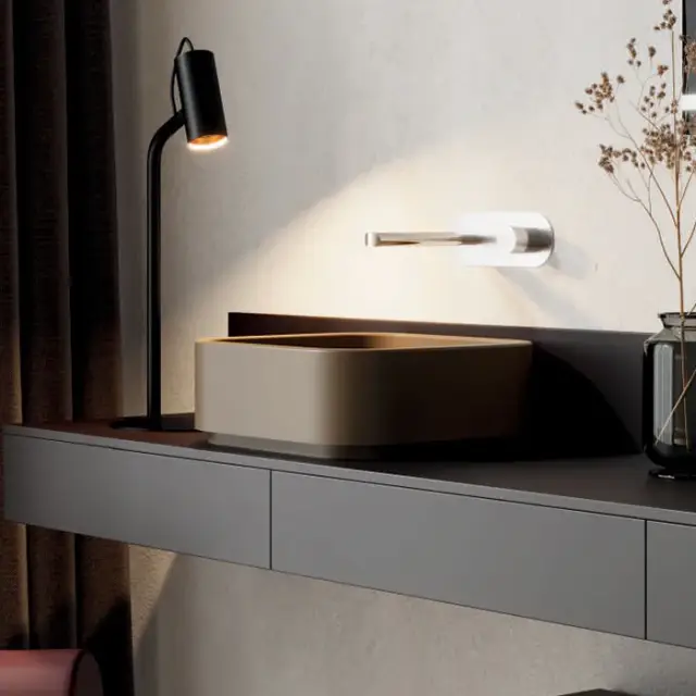 Kerasan Hako Раковина чаша d40x15h см, без перелива, без д/к, цвет: Nocciola matt 554481