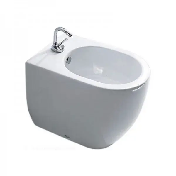 Kerasan Flo Биде напольное 52x36 см, с 1 отверстием под смеситель и переливом, цвет: Bianco 312001*1