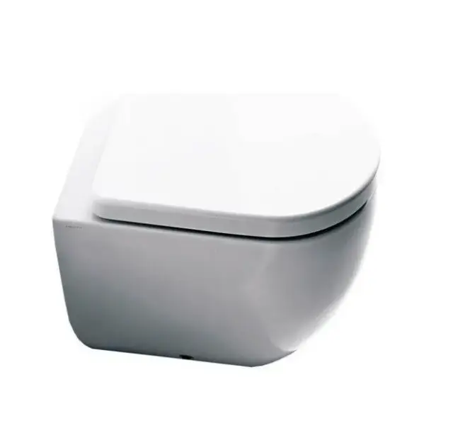 Kerasan Flo Унитаз приставной 48x36 см, с креплением, без сидения, цвет: Bianco lucido 311401