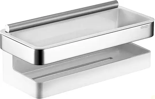 Keuco Collection Moll Полка корзинка со стеклоочистителем 24x11x9,1h см, цвет: хром 12759 010000