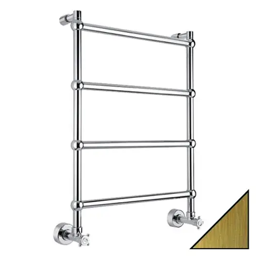 Margaroli Sole 442/TS Полотенцесушитель водяной для ГВС 52,5х71h (int 46), нижнее, цвет: old brass 442TS4604OB