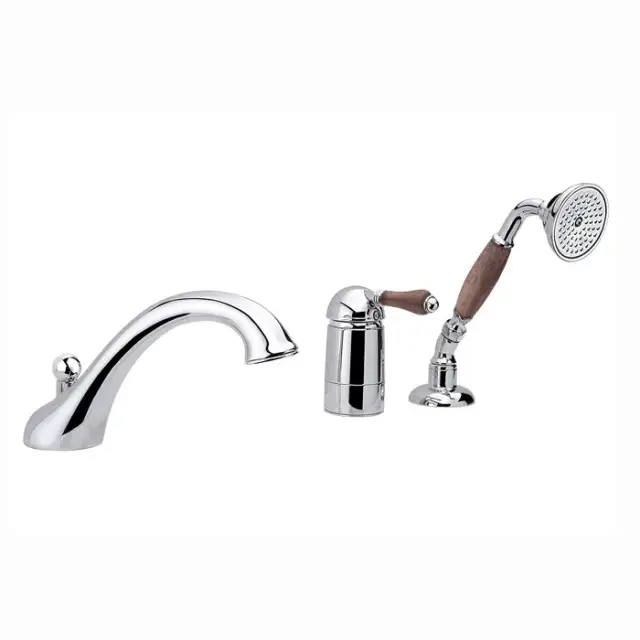 Nicolazzi Forest Смеситель на борт ванны на 3 отверстия, с изливом 20 см, цвет хром 3414CR77