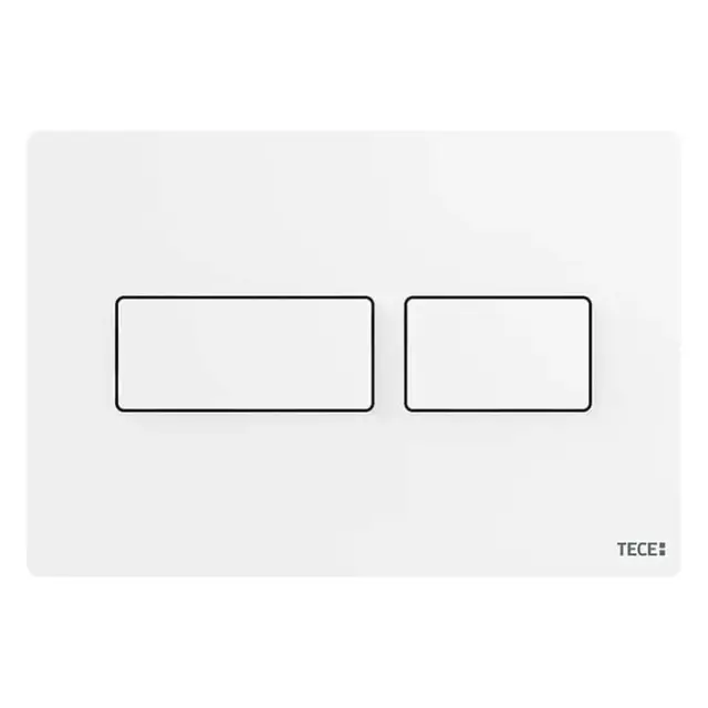 Tece Solid Кнопка смыва для унитаза антивандальная, металл, цвет: белый матовый 9240433