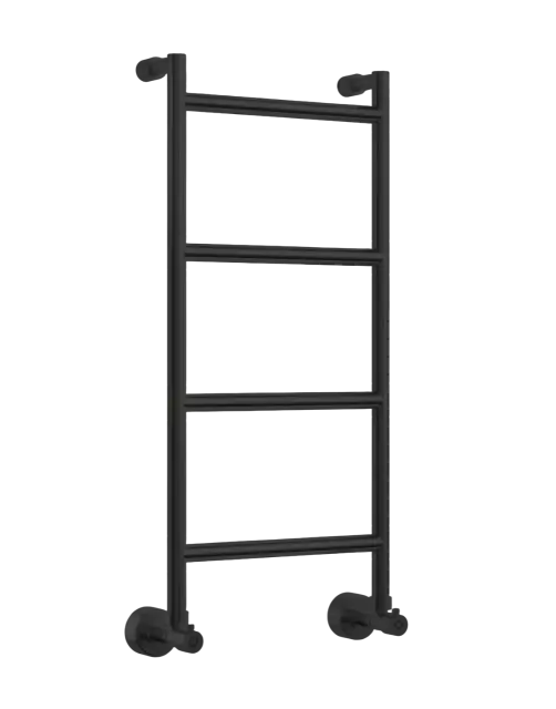 Margaroli Sereno 482 Полотенцесушитель водяной для ГВС 54x79h (int 47,5) нижнее, цвет: matt black 4824704MBN