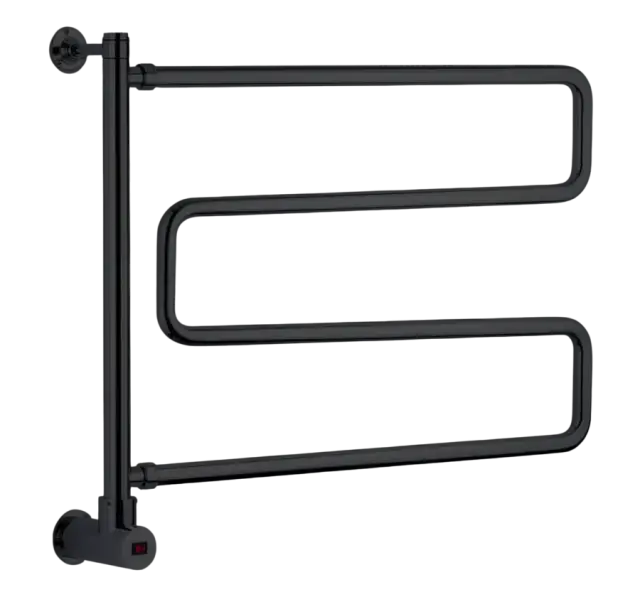 Margaroli Vento 500/SP Полотенцесушитель электрический поворот. 55,5х64h (57,5), цвет: matt black 500SPDBB