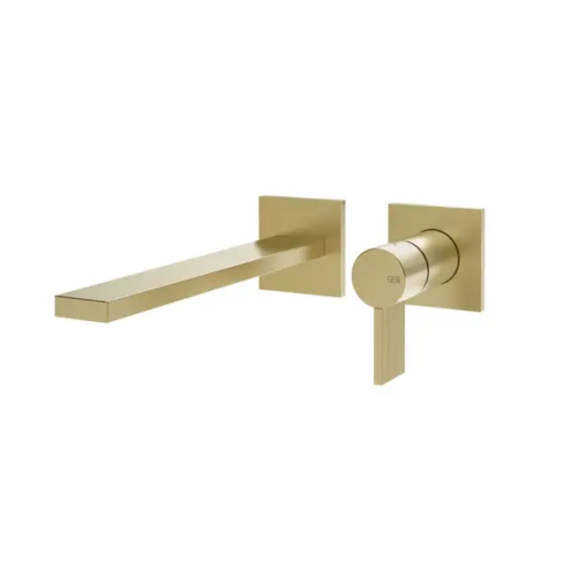 Gessi Inverso Rigato Смеситель для раковины встраиваемый, без вн. части, цвет: brushed brass PVD 73588#727