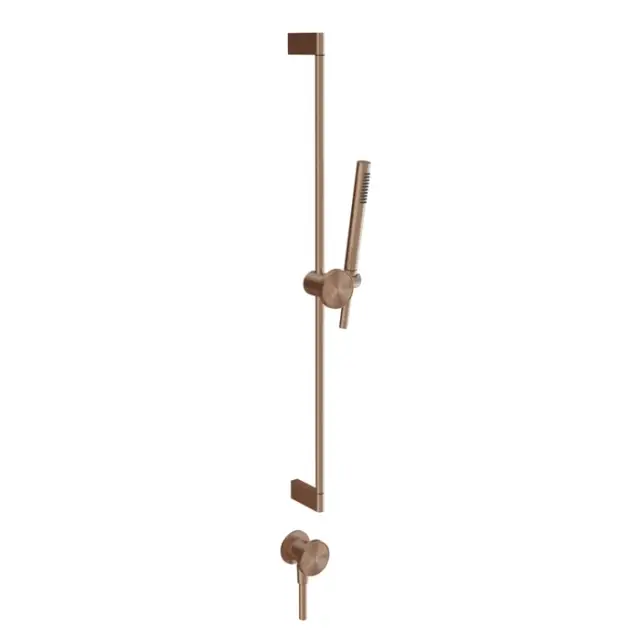 Gessi Origini Душевой гарнитур: ручной душ 1 вид струи, держ., шланг 150см, цвет: copper brushed PVD 66142#708