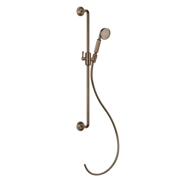 Gessi Venti20 Душевой гарнитур: ручной душ, штанга 86,5 см, шланг 150 см, цвет: copper brushed PVD 65144#708