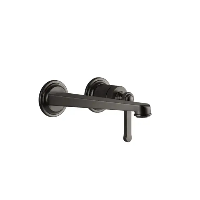 Gessi Venti20 Смеситель для раковины встраиваемый, без вн. части, цвет: black metal brushed PVD 65089#707