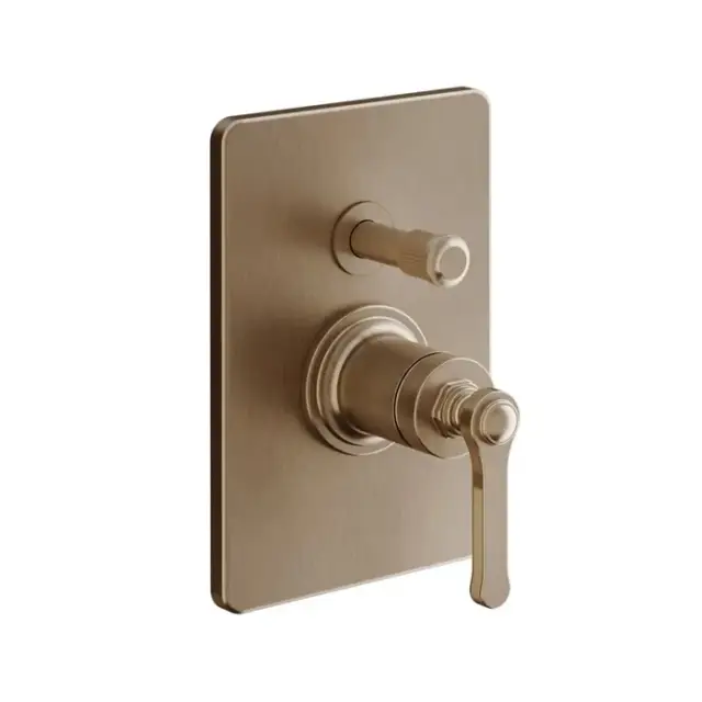 Gessi Venti20 Смеситель для душа встр., на 2 потребителя, внешняя часть, цвет: copper brushed PVD 65079#708