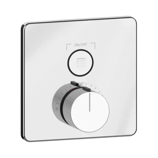 Gessi Hi-Fi Смеситель для душа термостатический на 1 потребитель, встр., внешняя часть, цвет: chrome 38717#031